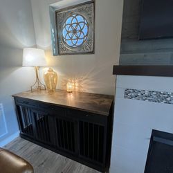 Two Furniture Dog Kennels