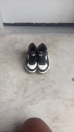 Puma High-Top Sneakers Black and White