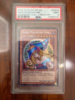Yugioh Dark Magician Girl 1st Edition Holo Legendary Collection 3 MEGA-PK PSA 9