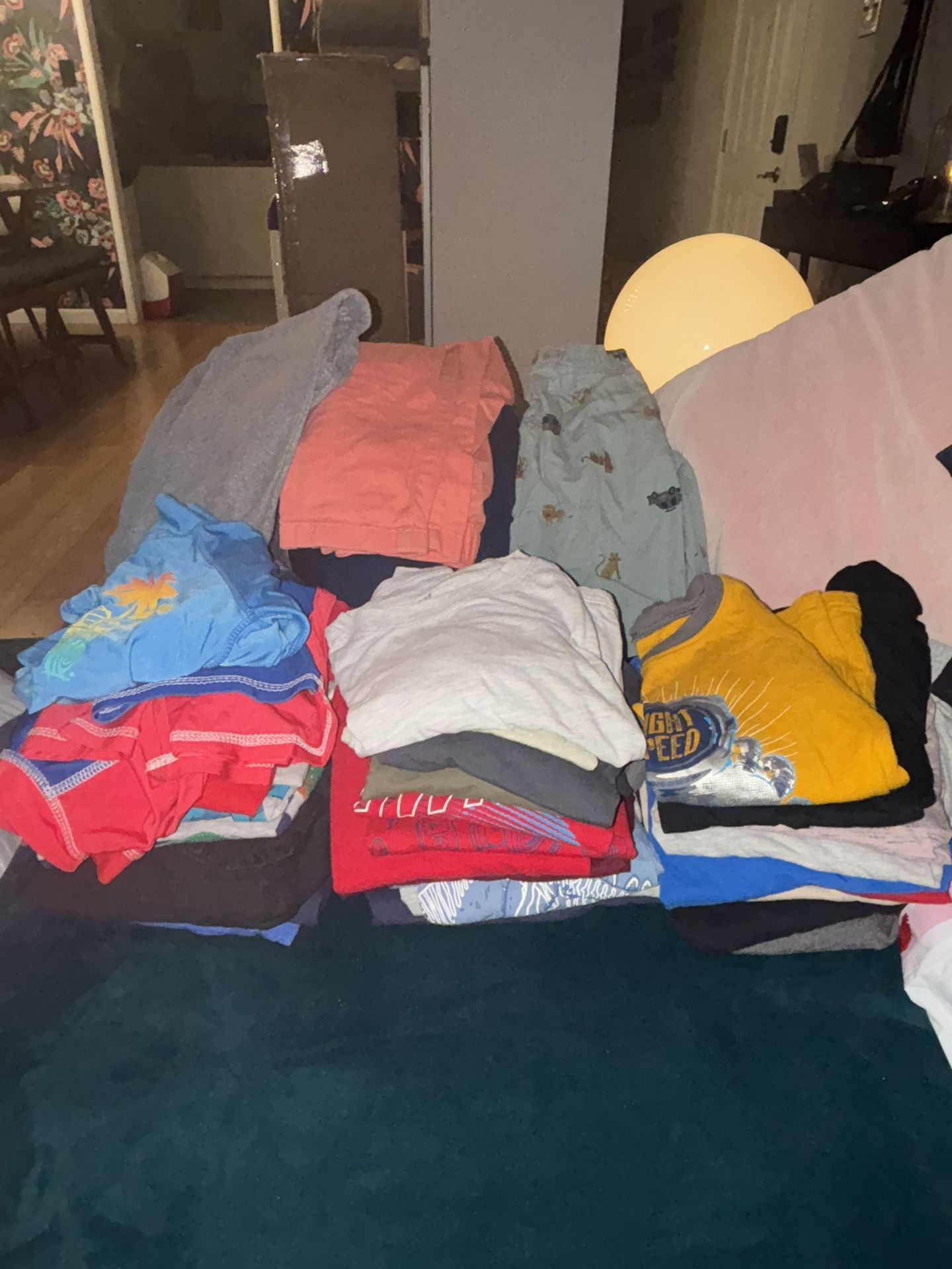 5T Boys Cloths Almost Brand New 30 shirts 10 pairs of pants two pair pairs of shorts, three pajamas, two sweaters, a windbreaker and a big jacket
