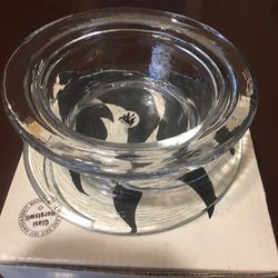 Glass Bowl w/stand or Lid