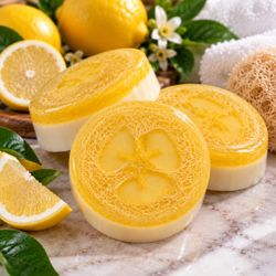 Citrus Loofah Exfoliating Soap – Handmade