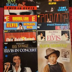 14 Elvis 12" Vinyl Records