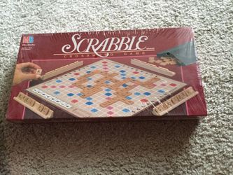 Vintage 1989 Milton Bradley Scrabble brand Crossword Game