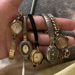 5 Old Watches 