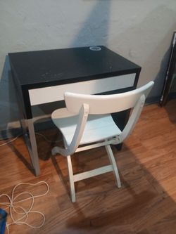 Desk and chair
