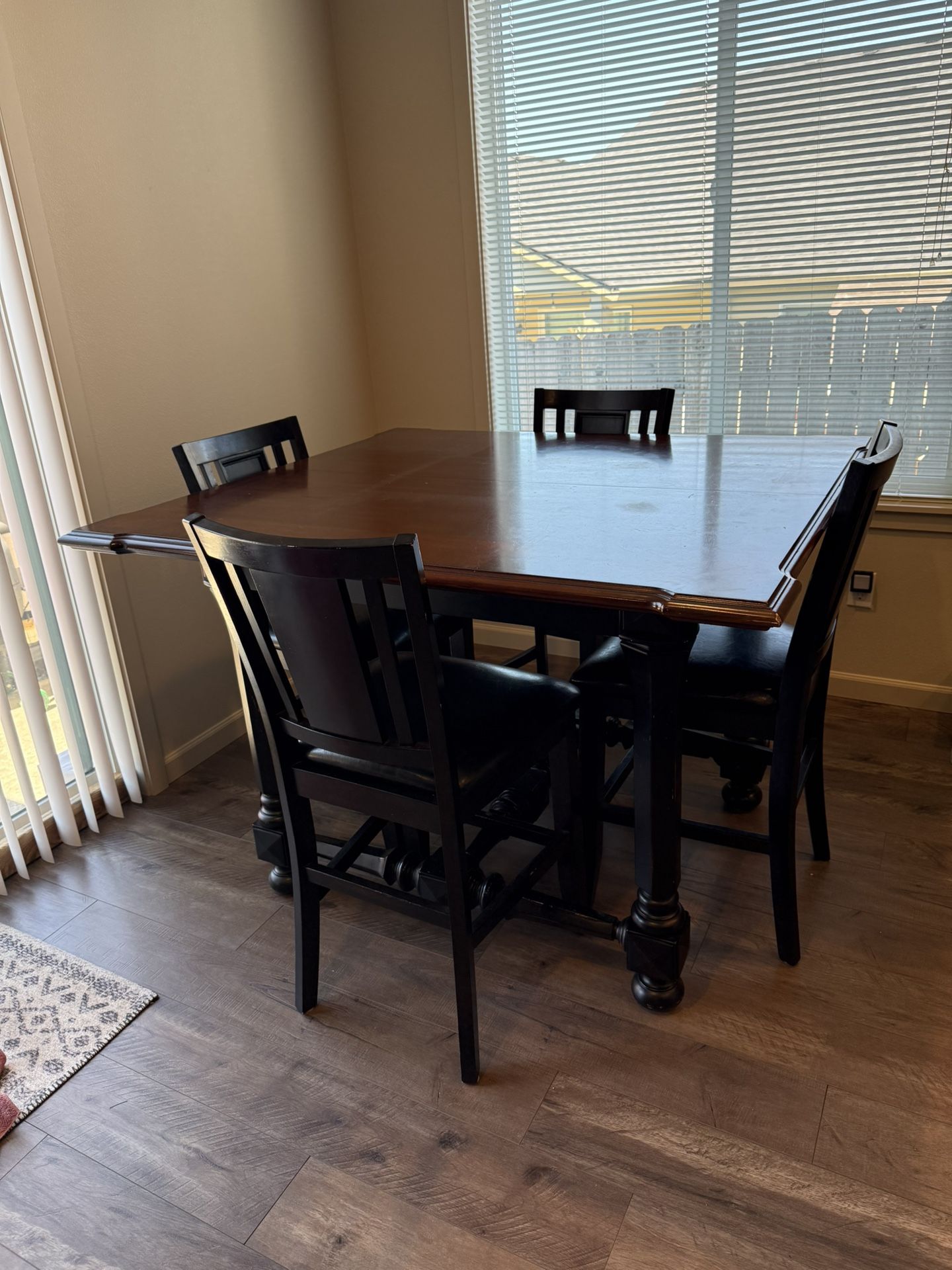 Wood Dining Room Table With Leaf