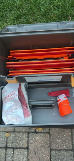 Ultimate Commercial Roadside Emergency Kit & Heavy Duty Toolbox