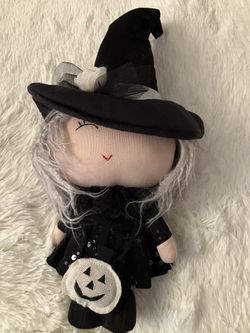 Cute Halloween Doll W/ Pumpkin Purse