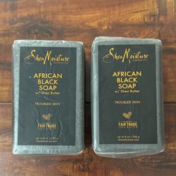 Shea Moisture African Black Soap With Shea Butter: 5 oz Each (2 For $8) 