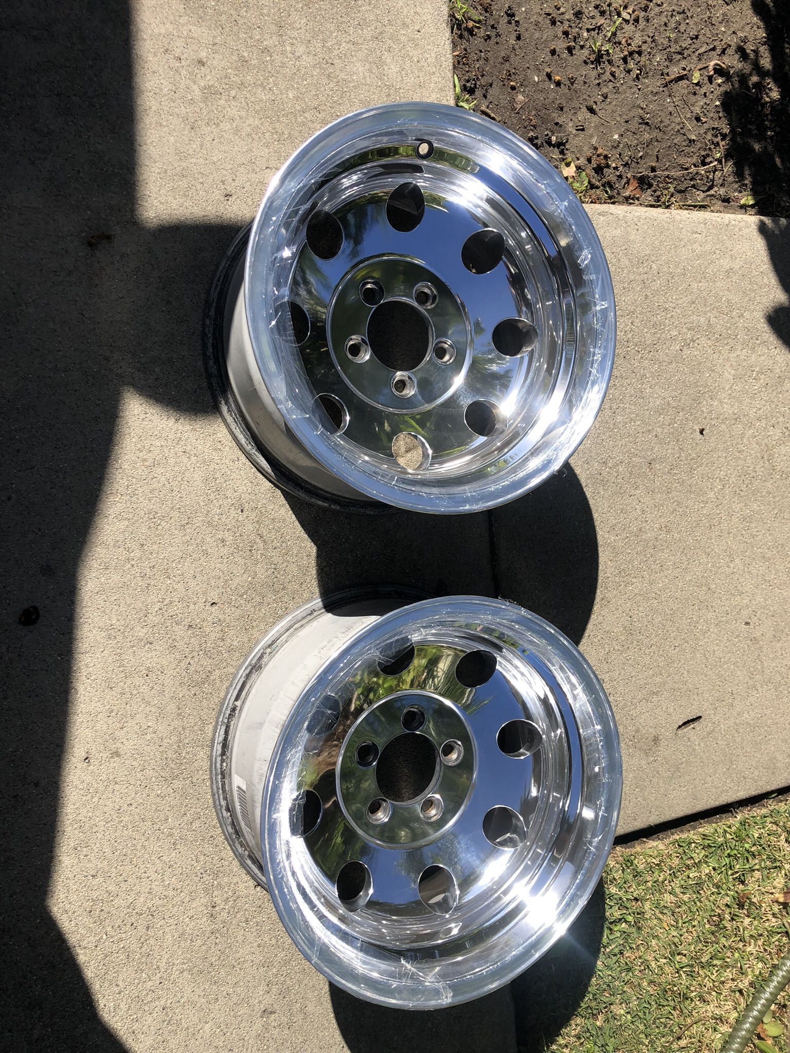 15x8 5x4.5 Bolt Pattern Polished Alloy Wheels
