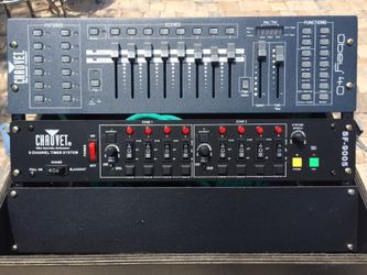 DJ light control in road case