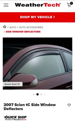 2007 Scion tC Window Deflectors