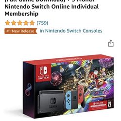 Nintendo switch Mario Kart Deluxe bundle Brand New