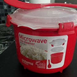 Microwave rice Steam Steamer Cooker New