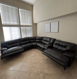 Ashley Leather Sofa Set