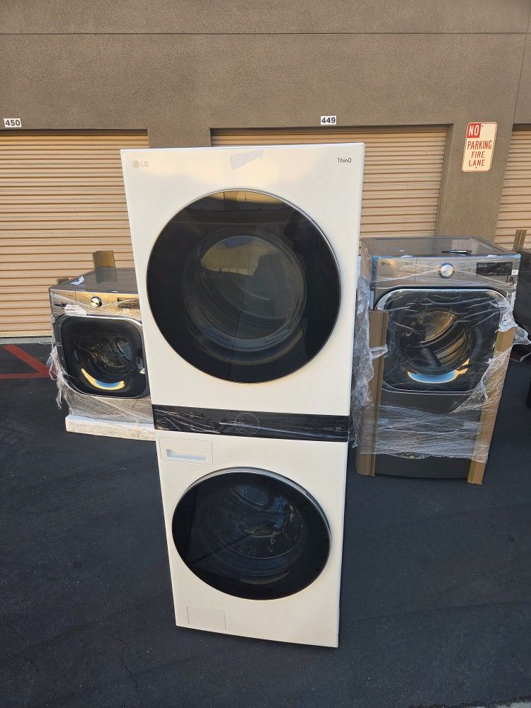 LG ThinQ Stackable Washer And Gas Dryer