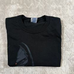 Retro Y2K M&O Knits Adult Large Battlestar Galactica Cylon Black T-shirt