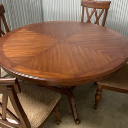 59 inch Cherrywood table with 4 chairs
