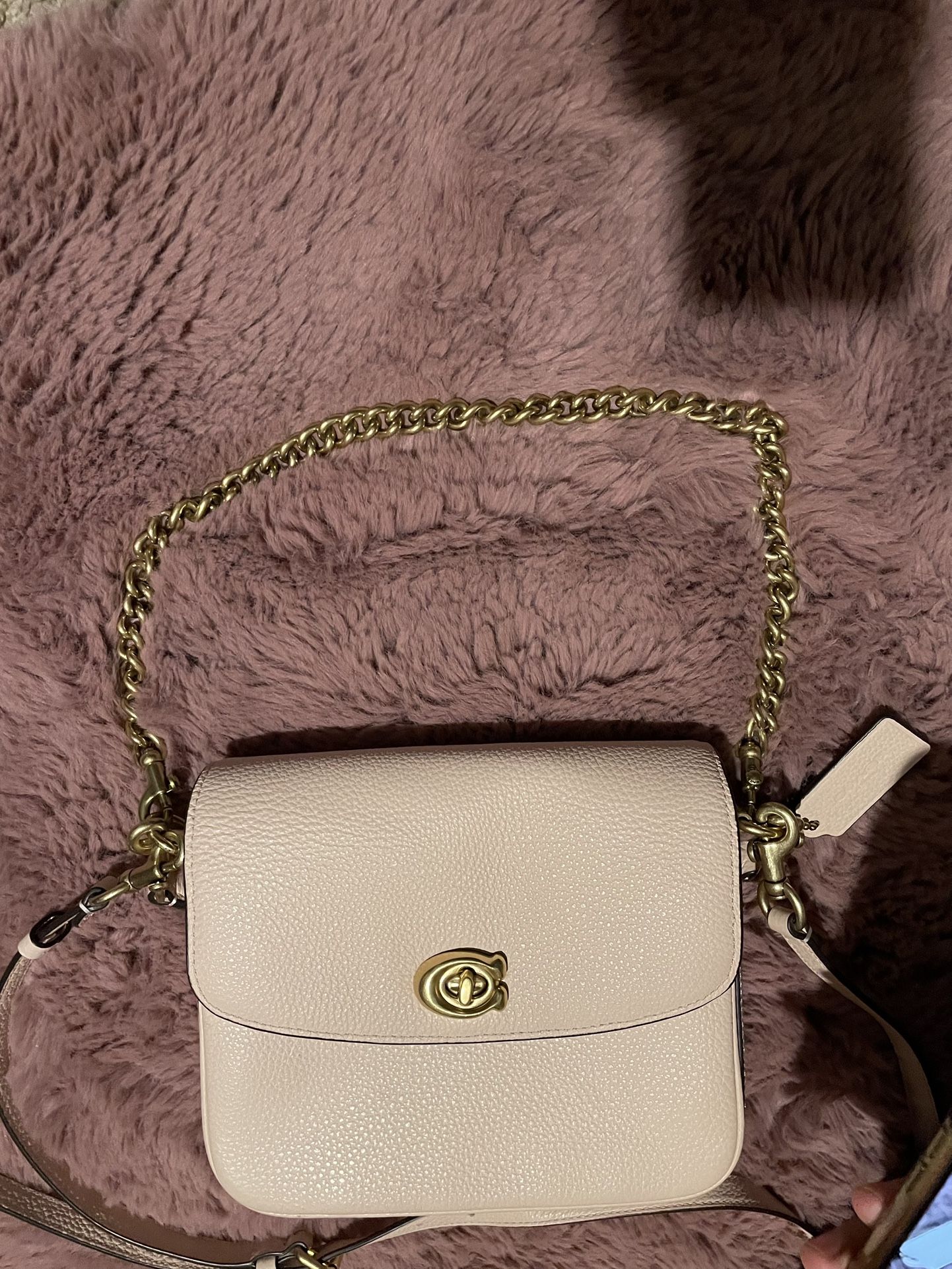 pink coach bag