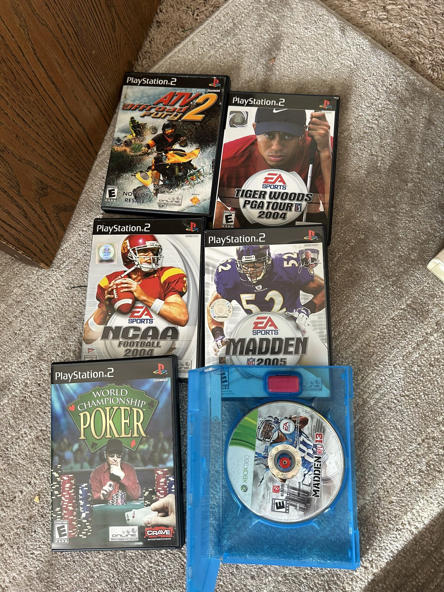 X Box 360 /PS2/Wii/Texas Holden/workout DVDs