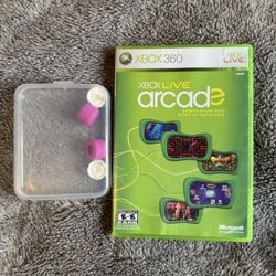 Xbox Live Arcade Compilation Disc And Thumb Grips 