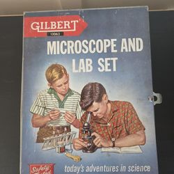 1960's Gilbert Microscope & Lab Kit