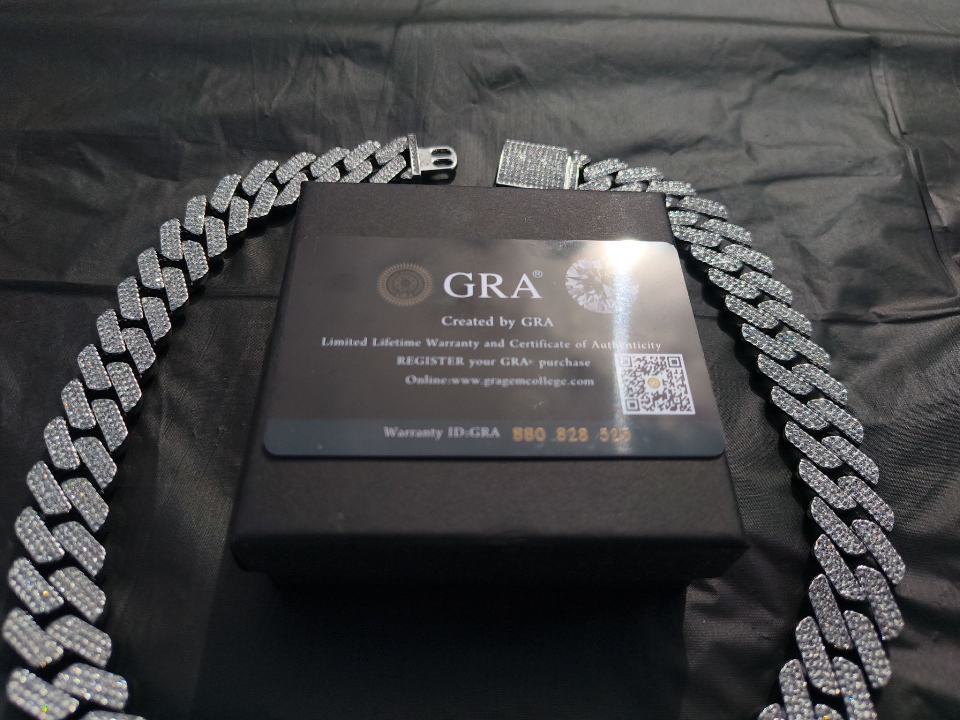 $200 OBO Heavy 8mm Moissanite Cuban Link Chain 24” - VVS1 Ice (Passes Diamond Tester)