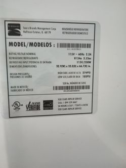 Sears brand Frigidaire fridge