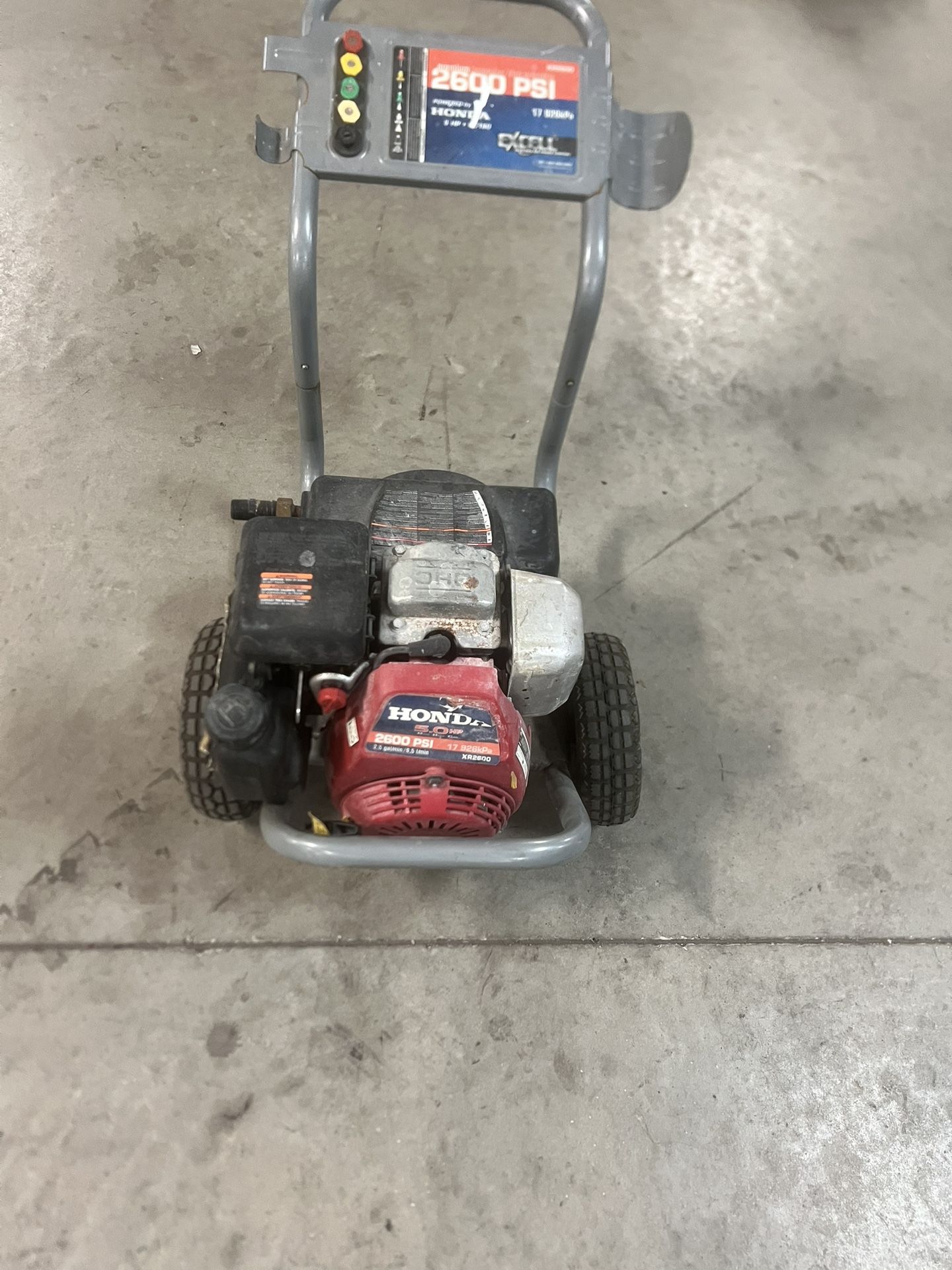 Honda xr2600 5 hp 2600 osi pressure washer for parts or repair. Location below. 31705 Wesley Chapel blvd Fl 33543 Storage Mart. It was working but sat