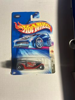 Hot Wheels 2004 Tat Rods Hooligan 122 5/5 - Tattoos 5 Is Series Red Rod (1:64