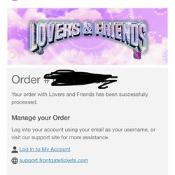 LOVERS AND FRIENDS FESTIVAL! 