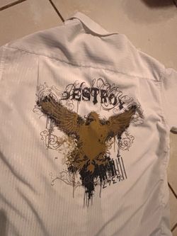 White Corleon Y2k Shirt