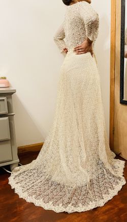 A Beautiful White Pearl Gown