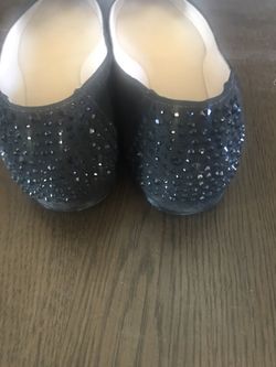 Nine West black flats size 9