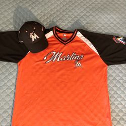 Miami Marlins Jersey XL & Hat
