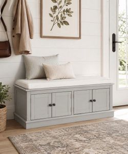 New Storage Bench Entryway Living Room Storage Organizer Bench