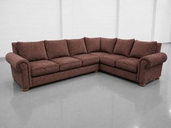LARGE CHOCOLATE BROWN MICHAEL NICHOLS SECTIONAL - EXCELLENT CONDITION