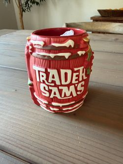 Trader Sam’s First Edition Holiday Rum barrel
