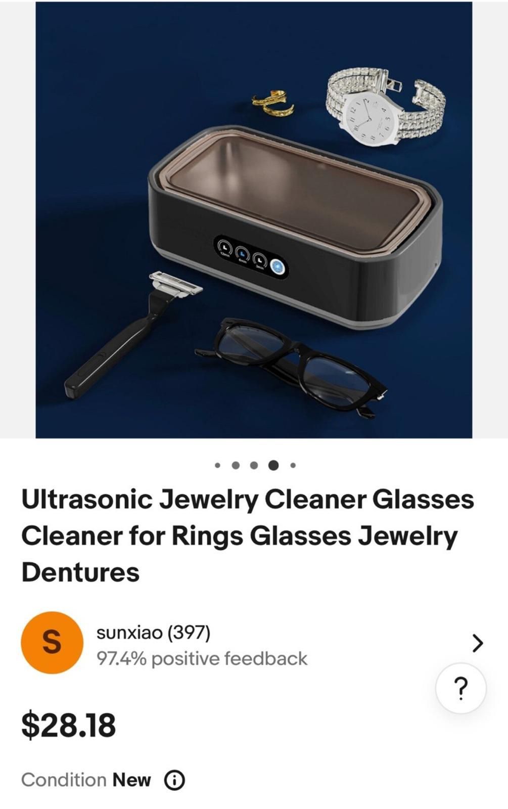 Ultrasonic Jewelry Cleaner 
