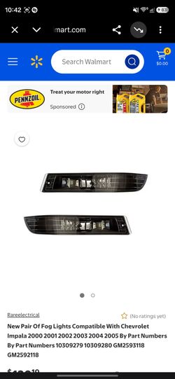Chevy Impala Fog Lights