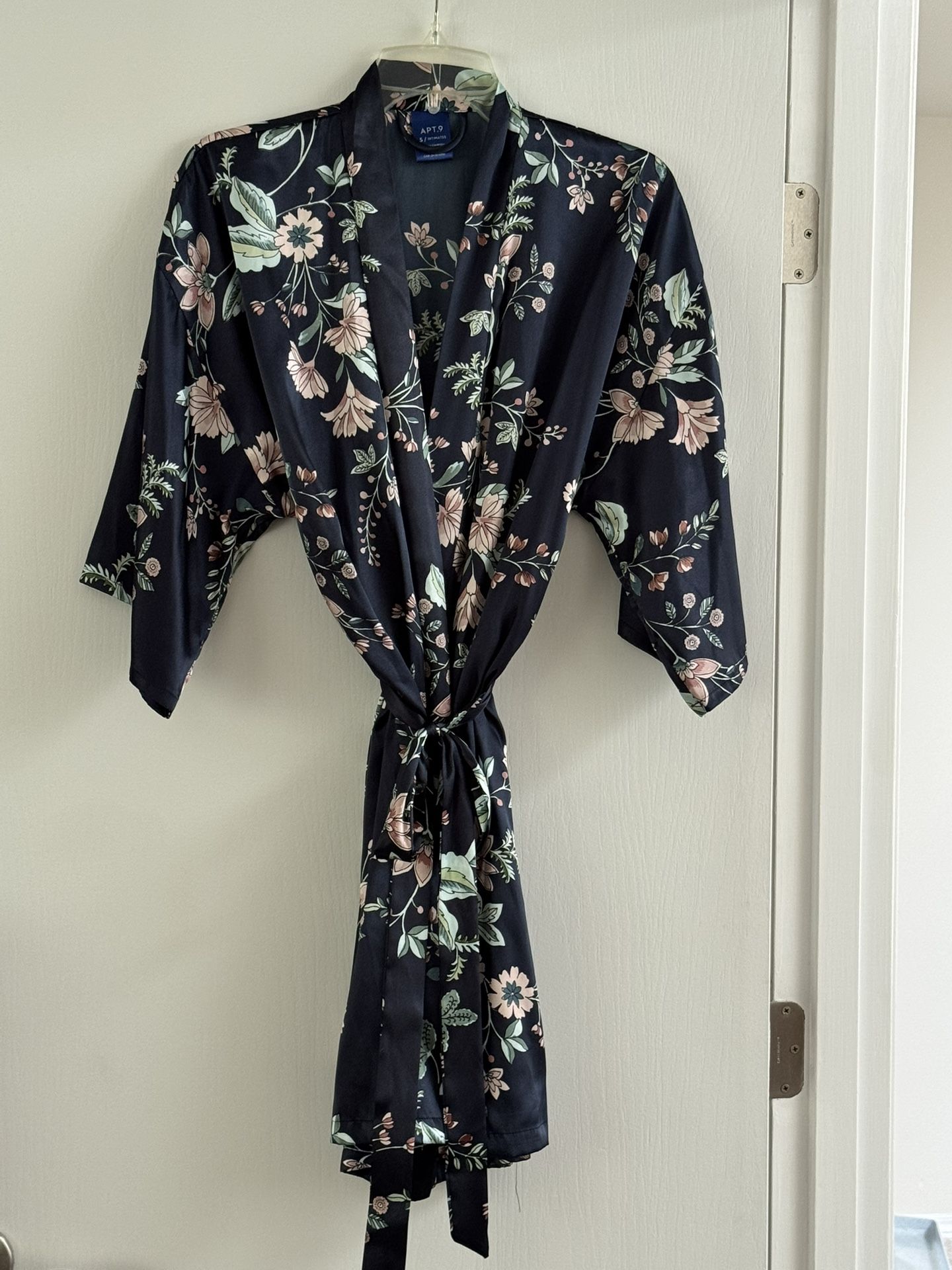 Women’s Floral Print Wrap Robe - S