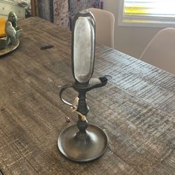 Pewter Antique Timekeeper, Was Used With Whale Oil 