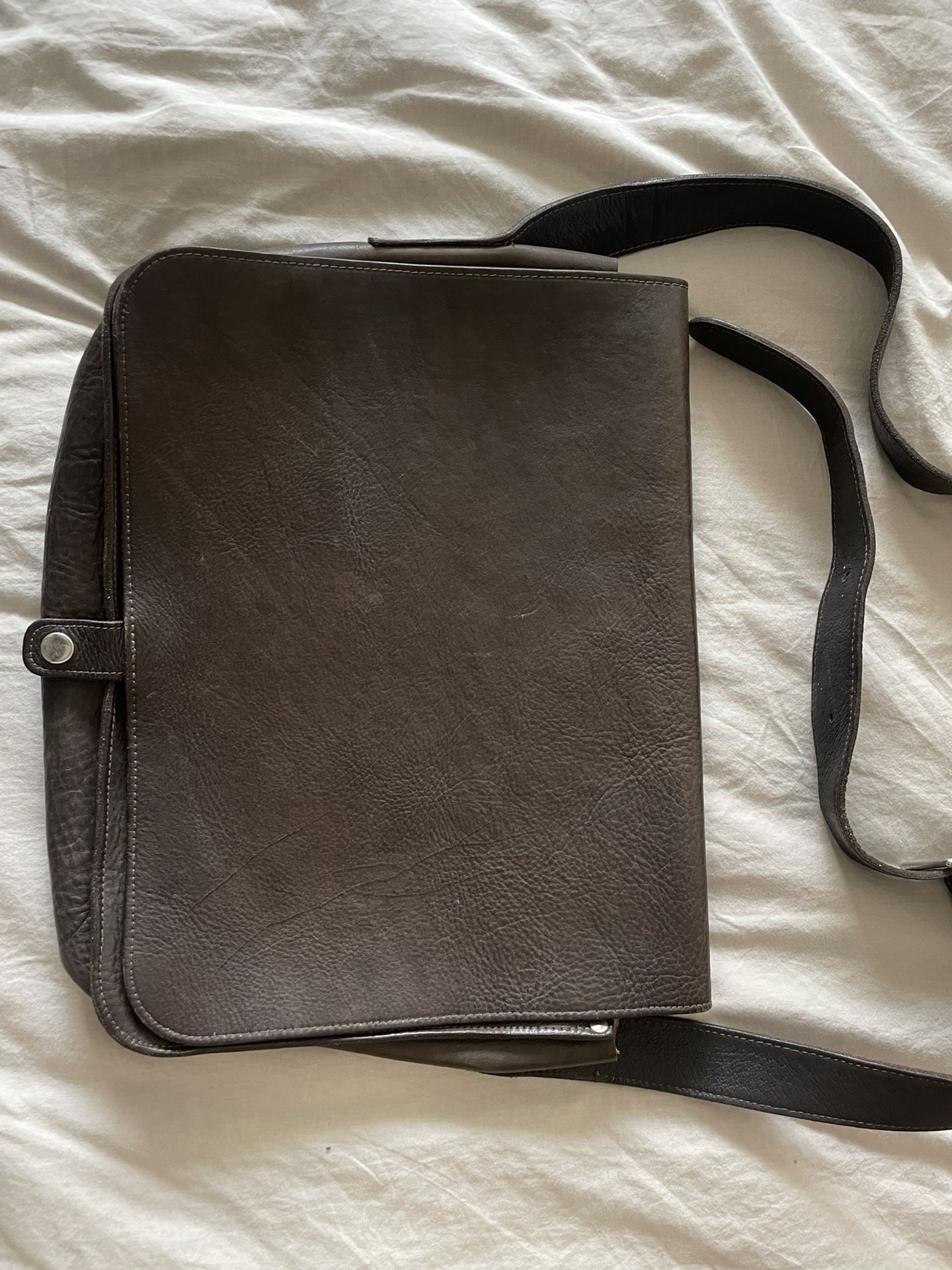Custom Made Leather Messenger Bag
