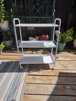 White Storage Cart