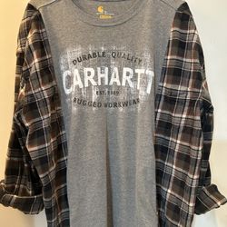 Carhartt Men’s Shirt Handmade Size XL 
