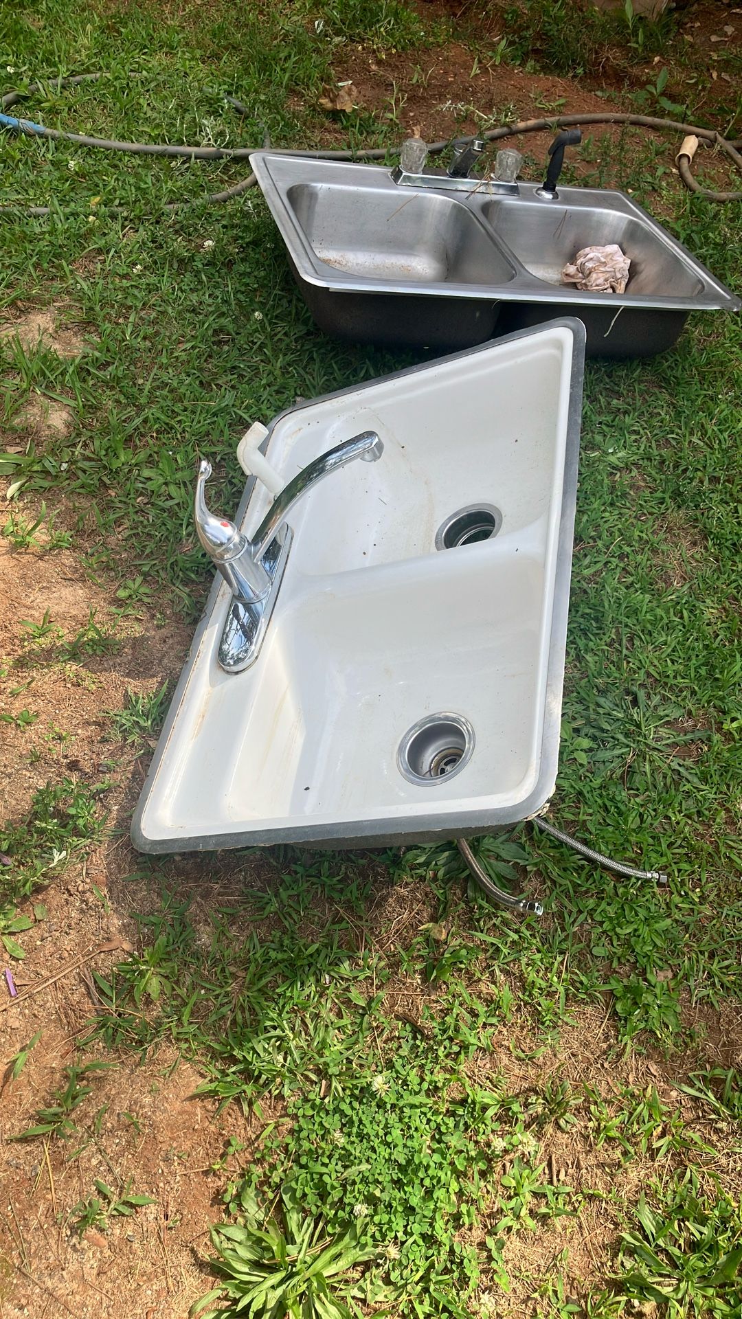 Metal White Kitchen Sink