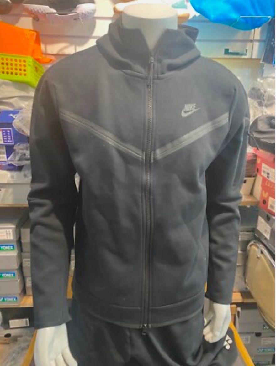 Nike Tech Fleece Windrunner Full Zip Hoodie Black Men’s Large