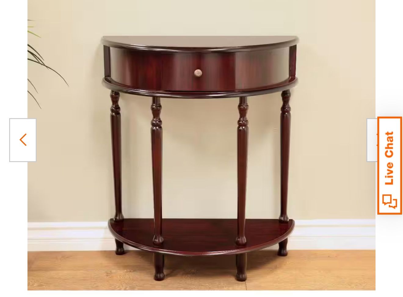 Espresso Storage End Table