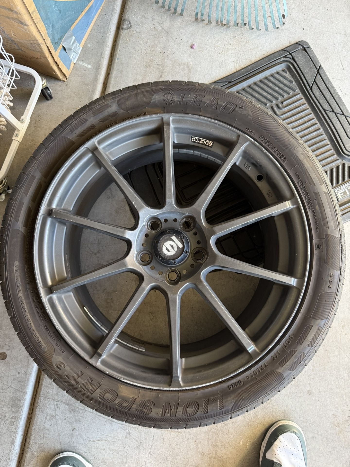 Sparco 18” Rims 5 Lug With 235/45/r18